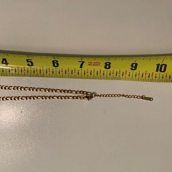 Chain necklace, new, no tags, real gold over stainless, 17 in., classic, la… - Picture 5 of 16